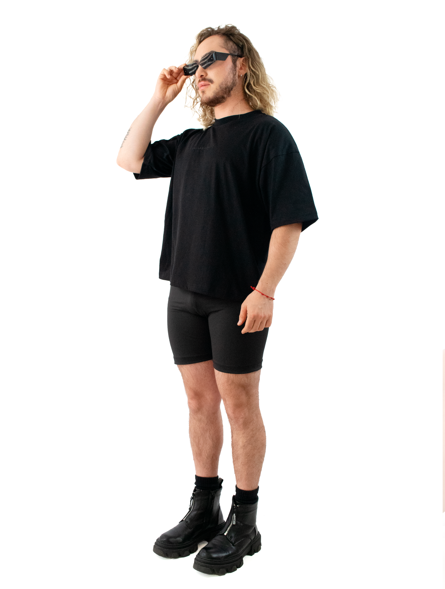 polera algodón 100% corte boxy