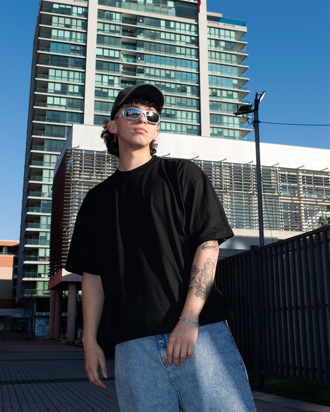 polera oversize unisex de algodón