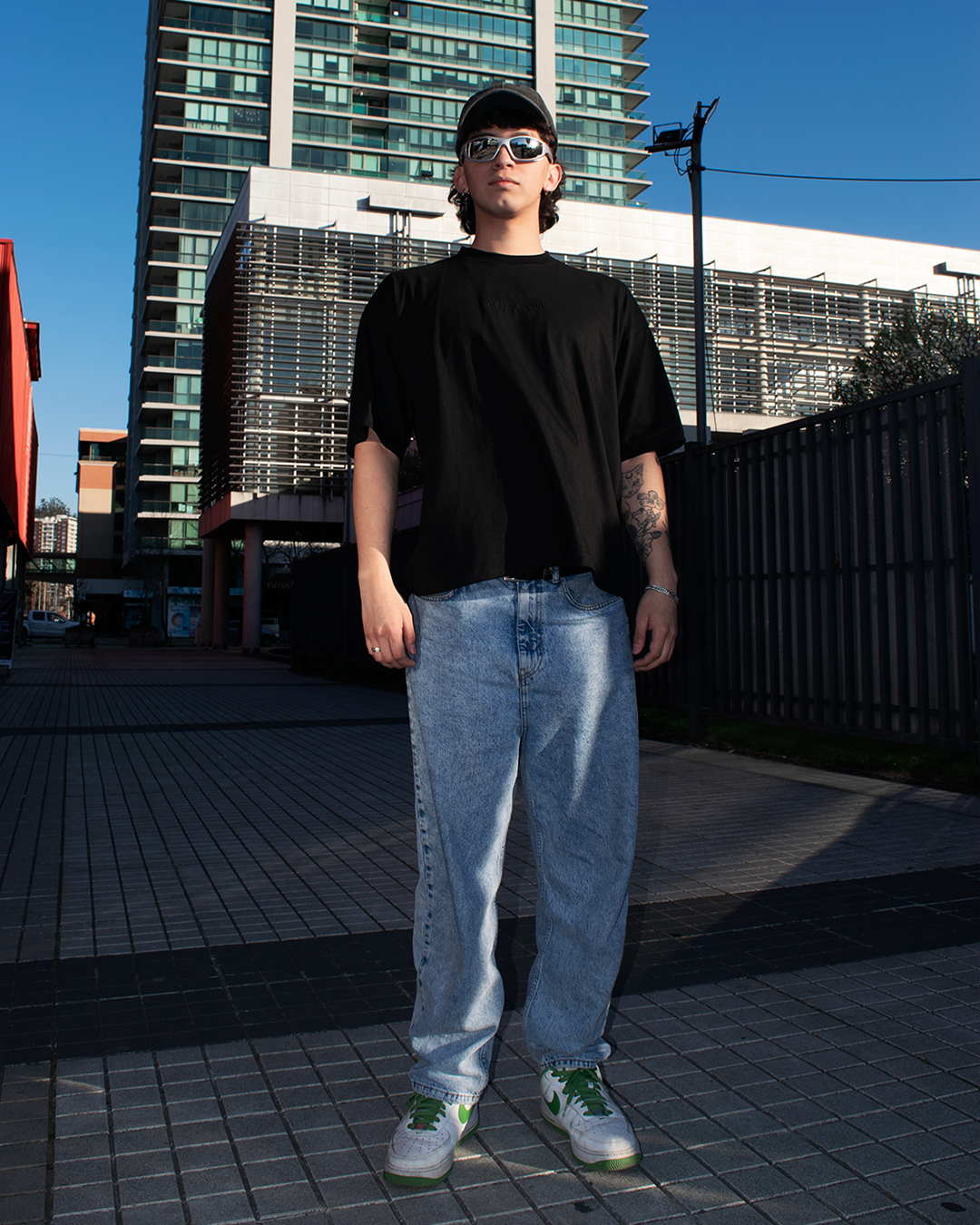 polera oversize urbana 100% algodón