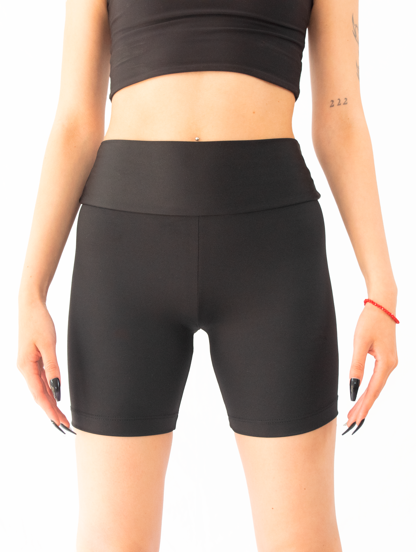 short biker deportivo negro