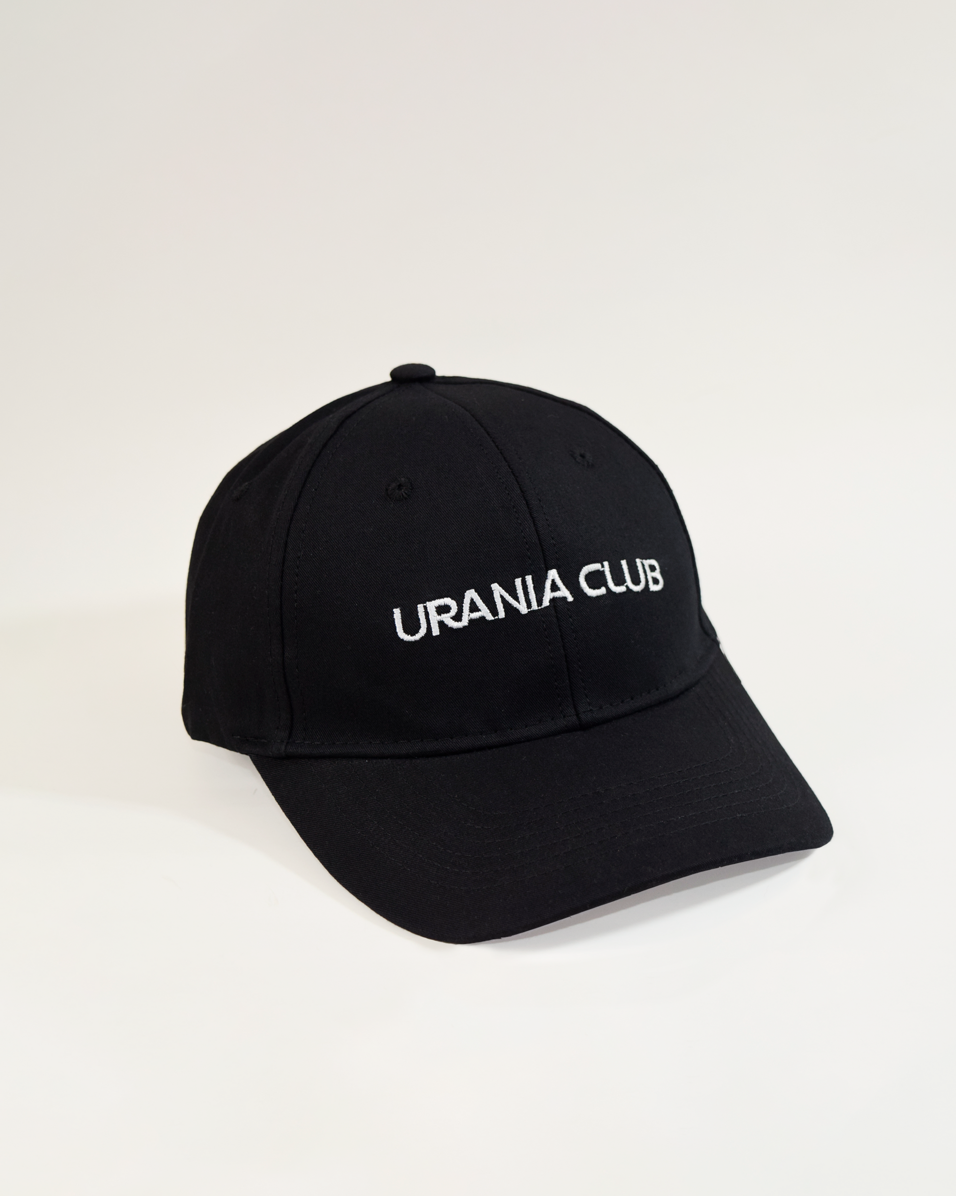 Gorra de 6 paneles con bordado frontal, 100% algodón