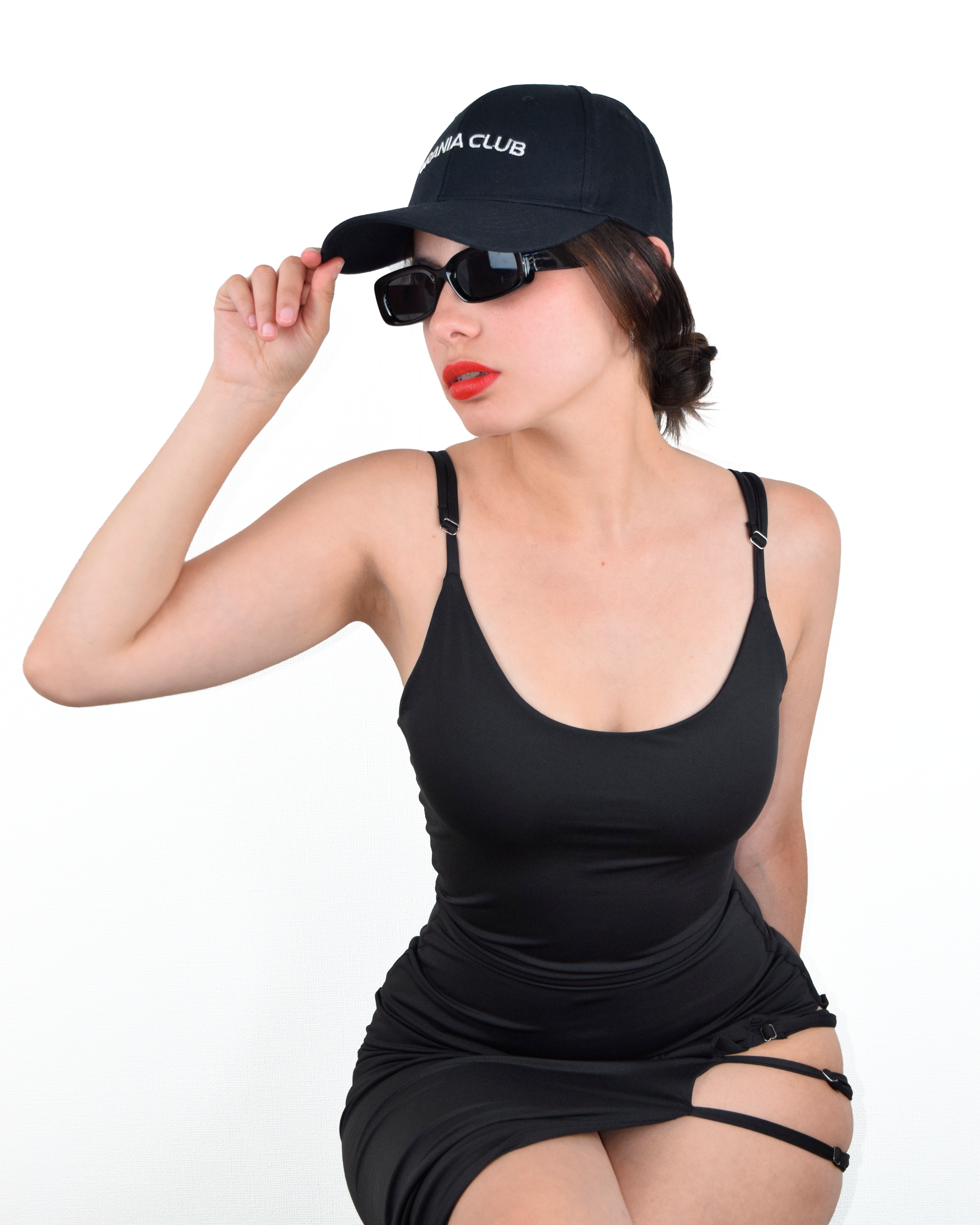 Gorra clásica de algodón con bordado y visera curva