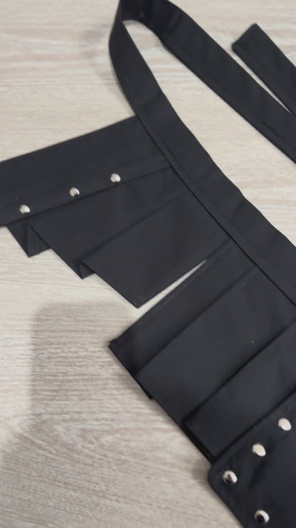CINTURÓN FALDA UTILITY NEGRO